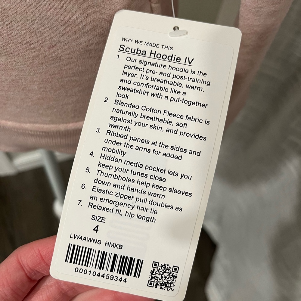 *NWT❗️Lululemon Heathered Pink Scuba Hoodie - Picture 10 of 10